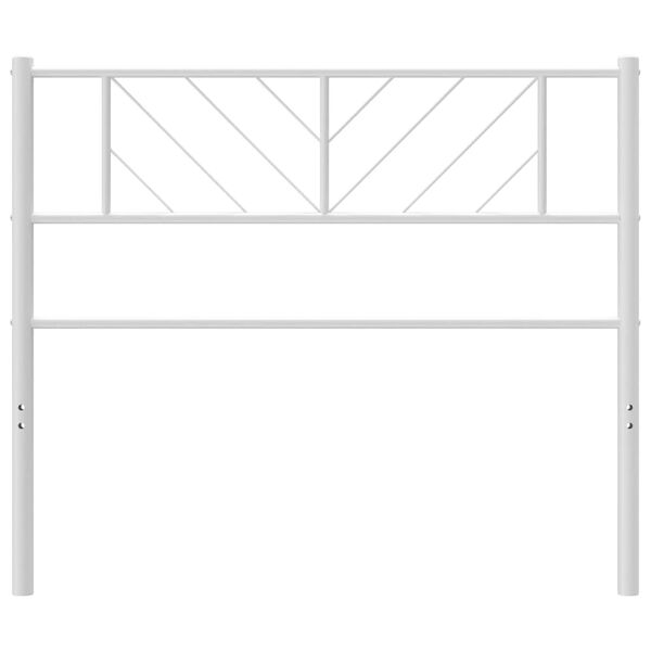 vidaXL Metal Headboard White 107 cm