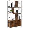 vidaXL Bookshelf Smoked Oak 80 x 30 x 155.5 cm Engineered Wood