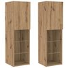vidaXL TV Cabinet Set Wall-mounted 6 pcs Artisan oak Engineered wood
