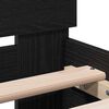 vidaXL Bed Frame Black Oak 203 x 95 x 70 cm Engineered Wood