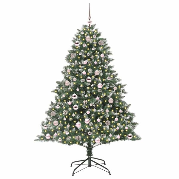 vidaXL Artificial Christmas Tree with Stand Green 126 x 126 x 180 cm