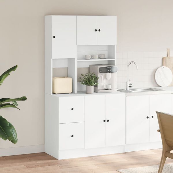 vidaXL Kitchen Cabinet White 95x50x180 cm Engineered Wood