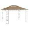 vidaXL Gazebo 4x3x2.7 m Taupe 160 g/m&sup2;