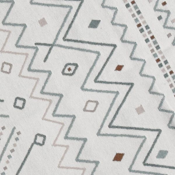 vidaXL Rug Beige and Blue 100x200 cm Cotton