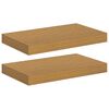 vidaXL Wall Shelf 2 pcs Beige 40 x 23.5 x 4 cm Engineered Wood