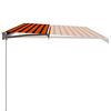 vidaXL Manual Retractable Awning 600x300 cm Orange and Brown