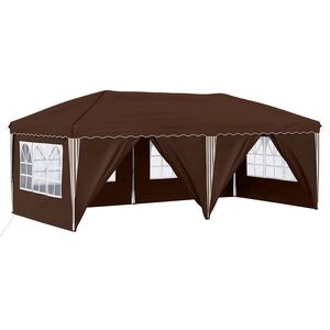 vidaXL Pop-up Party Tent 575 x 288 x 245 cm Brown