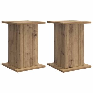 vidaXL Plant Stand 2 pcs Artisan Oak 30.5 x 30 x 43 cm Engineered Wood