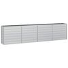 vidaXL Garden Raised Bed | Silver | Galvanised steel | Large | Garden Raised Bed