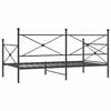 vidaXL Day Bed without Mattress Black 100x190 cm Steel