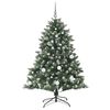 vidaXL Artificial Christmas Tree with 150 LEDs with Stand Green 150 cm
