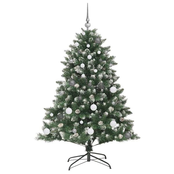 vidaXL Artificial Christmas Tree with 150 LEDs with Stand Green 150 cm