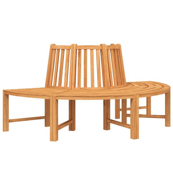 vidaXL Tree Benches 2 pcs Half Round &Oslash;201 cm Solid Wood Teak