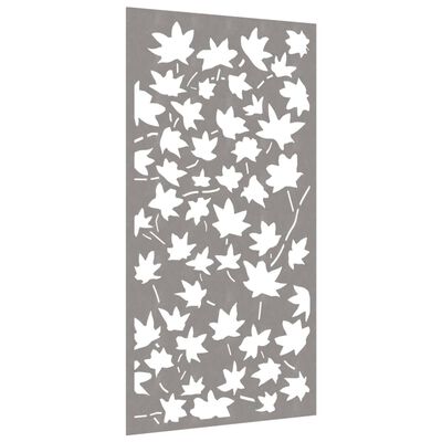 vidaXL Garden Wall Decoration 105x55 cm Corten Steel Maple Leaf Design