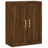 vidaXL Highboard Brown Oak 69.5x34x180 cm Engineered Wood