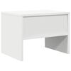 vidaXL Bedside Cabinet White 40x30x30 cm Engineered Wood