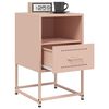 vidaXL Bedside Cabinets 2 pcs Pink 36x39x60.5 cm Steel