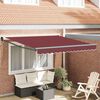 vidaXL Automatic Retractable Awning Burgundy 300x250 cm