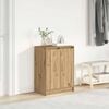 vidaXL Shoe Cabinet Artisan Oak 57x34x76 cm Engineered Wood