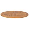 vidaXL Table Top Solid Teak Wood Round 2.5 cm 80 cm