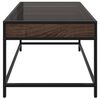 vidaXL Coffee Table with Infinity LED Brown Oak 70x50x41 cm