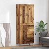 vidaXL Highboard with Drawer 2 pcs Old Wood Engineered Wood