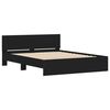 vidaXL Bed Frame without Mattress Black 140x200 cm