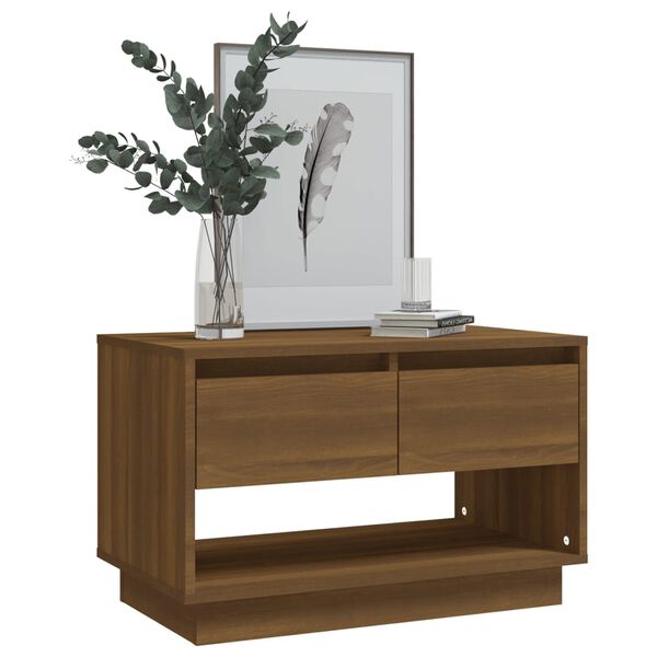vidaXL TV Cabinet Brown Oak 70x41x44 cm Engineered Wood
