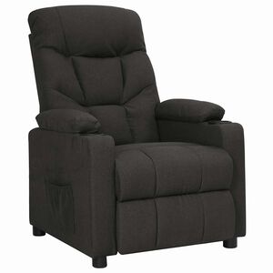vidaXL Recliner Chair Black Fabric