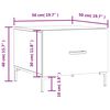 vidaXL Coffee Tables 2 pcs Grey Sonoma 50x50x40 cm Engineered Wood