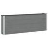 vidaXL Garden Raised Bed Grey 200 x 30 x 72 cm WPC and Aluminium