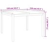 vidaXL 5 Piece Garden Dining Set Solid Wood Teak
