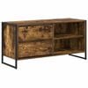 vidaXL TV Cabinet 100 x 36 x 49.5 cm Smoked Oak Engineered Wood