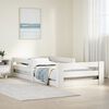 vidaXL Bed Frame without Mattress White 90x190 cm Single Solid Wood Pine
