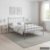 vidaXL Bed Frame without Mattress Grey Metal 120x200 cm