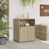 vidaXL Cabinet Beige 70 x 50 x 87 cm Polyester and Roly Ratten