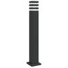 vidaXL Outdoor Floor Lamp Black 80 cm Aluminium
