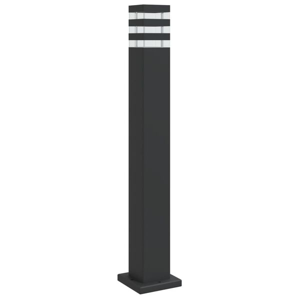 vidaXL Outdoor Floor Lamp Black 80 cm Aluminium