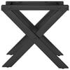 vidaXL Coffee Table Legs X-Frame 30x30x33 cm Steel