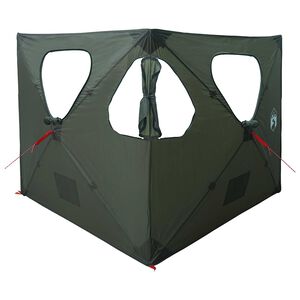 vidaXL Hunting Tent Army Green 145 x 145 x 150 cm Polyester and Steel