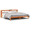 vidaXL Bed Frame without Mattress Wax Brown 180x200 cm Super King Solid Wood Pine
