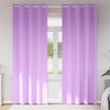 vidaXL Blackout Curtains with Rings 2 pcs Purple 245 x 140 cm