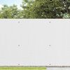 vidaXL Garden Fence Double-Sided White 1.8x5 m PVC