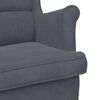 vidaXL Armchair Dark Grey Velvet