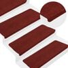 vidaXL Stair Mats Self-adhesive 30 pcs Red 65x24,5x3,5 cm