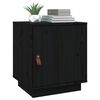 vidaXL Bedside Cabinets 2 pcs Black 40x34x45 cm Solid Wood Pine