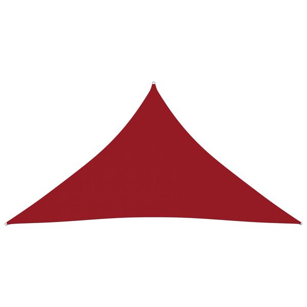 vidaXL Sunshade Sail Oxford Fabric Triangular 5x6x6 m Red