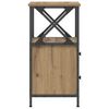 vidaXL Bedside Cabinet Artisan Oak 34x35.5x70 cm Engineered Wood