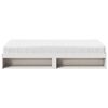 vidaXL Day Bed with Mattress White 90x200 cm Solid Wood Pine