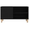 vidaXL Record Cabinet Black oak 84.5 x 38 x 48 cm Engineered Wood